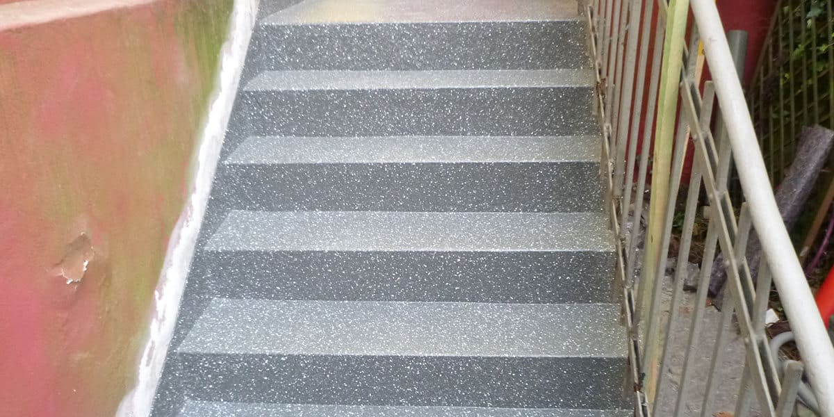 Treppe versiegelt